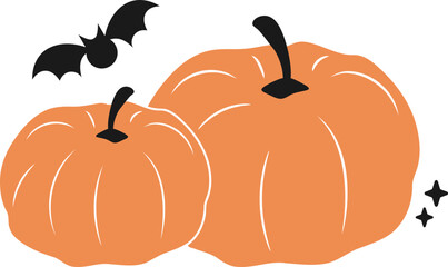 Pumpkins and Bats