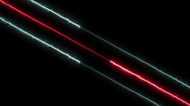 abstract Light neon colorful line animation. black background 4k video.