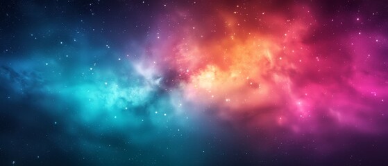 Fototapeta premium A vivid expanse teeming with countless stars and a celestial canopy of stars, with one particular constellation at its heart