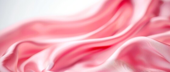 Obraz premium A tight shot of pink fabric featuring a hazy pattern at its upper and lower edges