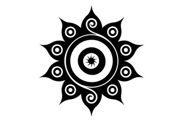 High Resolution Mandala Vector Minimalist Design for Vector Illustrations, High res mandala vector image, perfect for minimalist and detailed design projects.