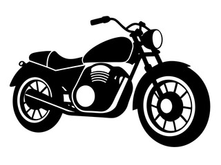 Obraz premium Motorcycle with Rear Wheel Perspective Vector Illustration Cartoons, Clipart, Line Art Design, Detailed motorcycle vector art with rear wheel perspective for illustrations, cartoons, and clipart.