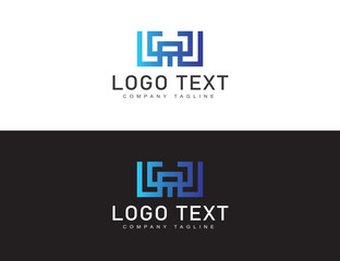 Abstract premium typography logo design