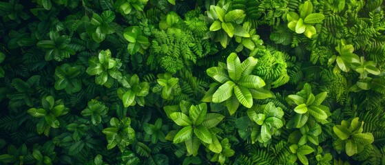 Obraz premium A tight shot of a lush green plant, brimming with numerous leaves both above and below