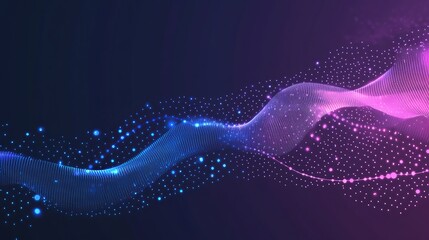 Abstract Wave of Light Particles