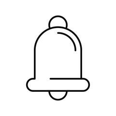 Obraz premium bell line icon with white background vector stock illustration