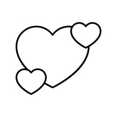 love line icon with white background vector stock illustration