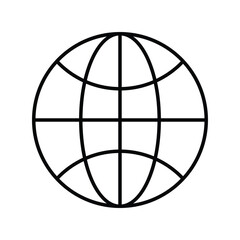 browser line icon with white background vector stock illustration