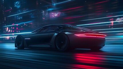 The image could be named City Night Traffic in Motion