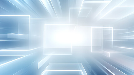 Modern white and light grey square overlapped pattern on background with shadow. white background. Minimal geometric white light background abstract design. Elegant white and grey Background.	