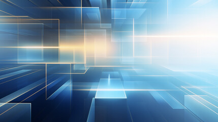 Obraz premium Digital business blue background.
