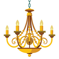 illustration of a candlestick with candle