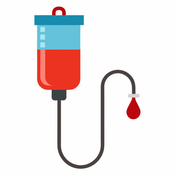 red blood bag medical equipment clip art preview