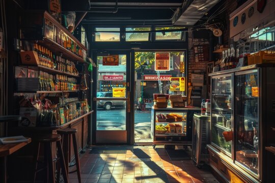 Interior of a bodega in New York