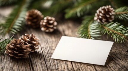 Obraz premium Christmas Trees and Greeting Cards