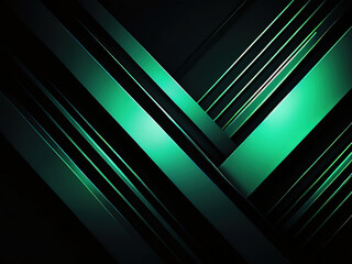 Abstract background with diagonal green and black stripes.