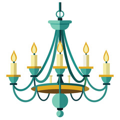 illustration of a candlestick with candle