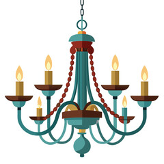 illustration of a candlestick with candle