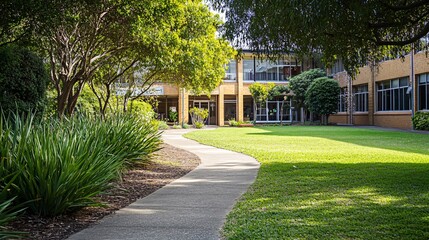 Obraz premium American school exterior 