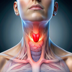 pictures of swollen thyroid gland in neck