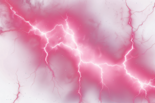PNG  Vibrant pink lightning storm sky - Powered by Adobe