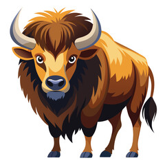 illustration of a bull on a white background