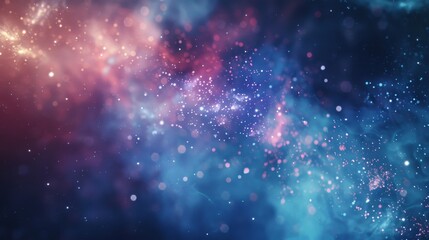 Obraz premium A captivating image of a celestial nebula, showcasing swirling clouds of gas and dust illuminated by twinkling stars, symbolizing wonder, vastness, cosmic beauty, celestial events, and the mysteries o