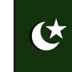 Pakistan flag | flag of Pakistan | 3D Pakistan flag | 3D Pakistan flag 