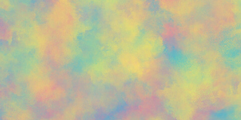 Beautiful and light color colorful background, Colorful and bright watercolor background texture with grunge watercolor splashes, Abstract bright and shinny lovely soft color watercolor background.