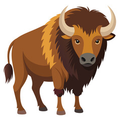 illustration of a bull on a white background