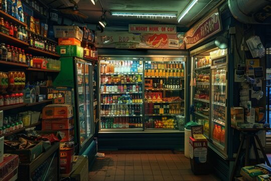 Interior of a bodega in New York