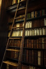 old books in library