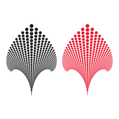 Halftone Logo Vector Design Template