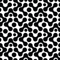 Abstract geometry monochrome pattern seamless 