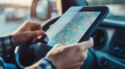 Transportation route planning using maps and technological devices