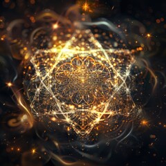 Golden Mandala in Cosmic Dust