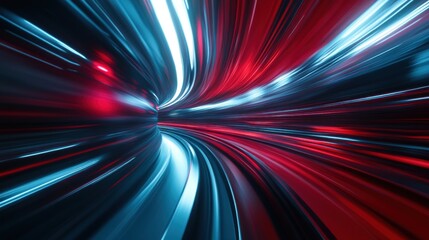 Abstract Speed and Motion Blur Through a Tunnel