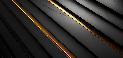 Obraz premium Abstract background with black and gold stripes.