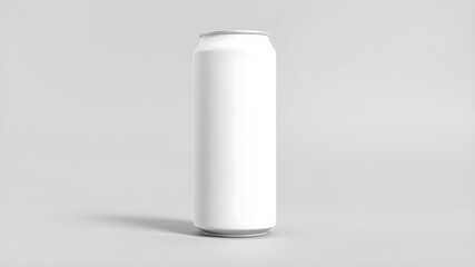 White large tall beer or soda aluminum can mockup.. Generative AI