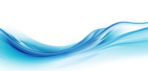 Fototapeta premium PNG Abstract blue water waves illustration