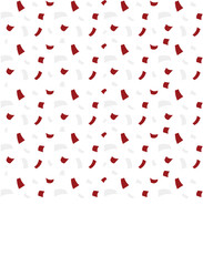 screen square 1x1 confetti background red and white