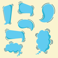 dialogue balloons ,conversation comics in vector