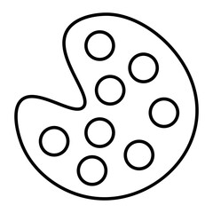 Toy Piano Vector Line Icon Design