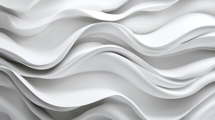Obraz premium Abstract White Waves