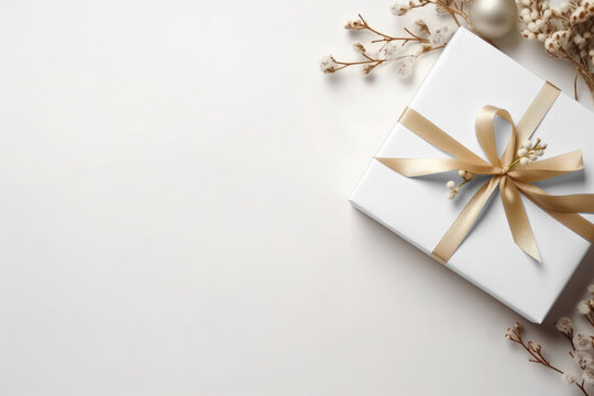 PNG gift box mockup, transparent design