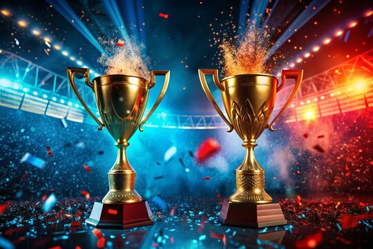 Trophy Raining Background