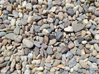 Pile of gravel. Gravel background
