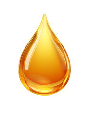 oil drop on transparent background
