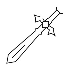 weapon toy baby line icon vector. weapon toy baby sign. isolated contour symbol black illustration