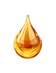 oil drop on transparent background
